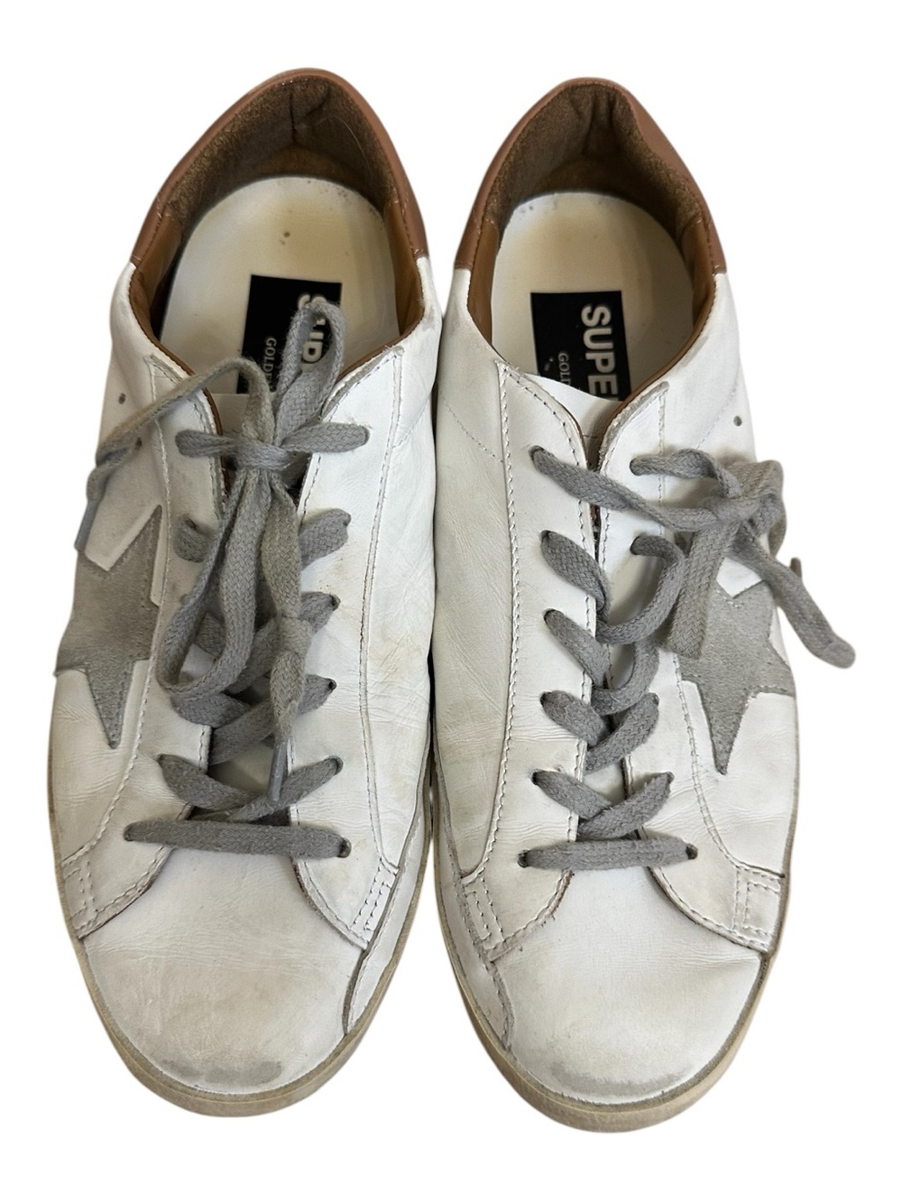Golden Goose Women's Super Star Sneakers with Gray Star